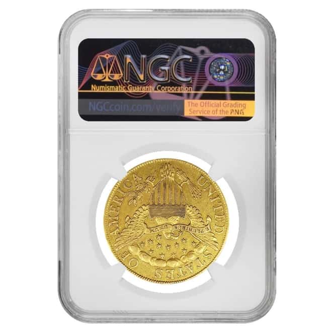1801 $10 Draped Bust Eagle Gold Coin NGC MS 61