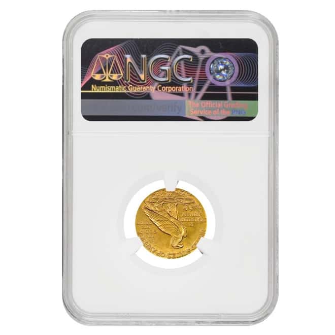 1910 $2.5 Indian Head Quarter Eagle Gold Coin NGC MS 63