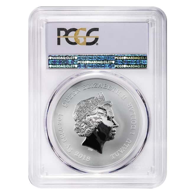 2018 1 oz Tuvalu Deadpool Marvel Series Silver PCGS MS 69 FS
