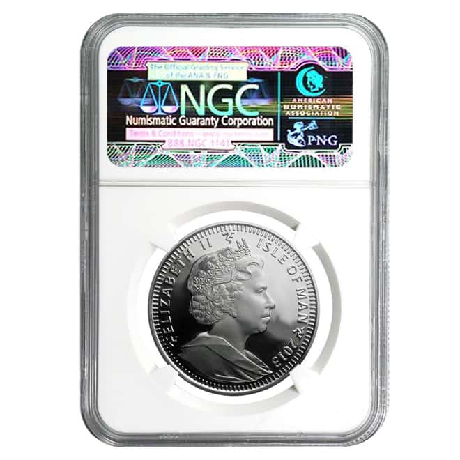 2013 Isle of Man 1 oz Platinum Noble High Relief NGC PF 69 UCAM (w/COA)