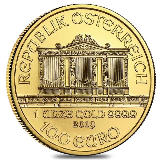 2019 1 oz Austrian Gold Philharmonic Coin BU