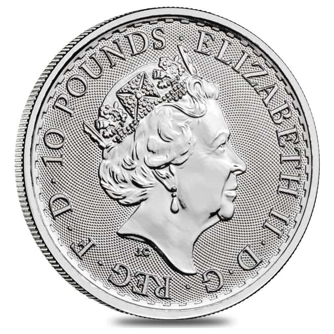 Roll of 25 - 2019 Great Britain 1/10 oz Platinum Britannia Coin .9995 Fine BU (Lot,Tube of 25)