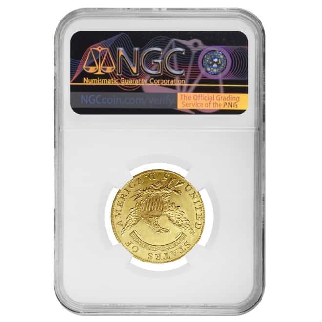 1808 $5 Capped Bust Half Eagle Gold Coin NGC MS 62
