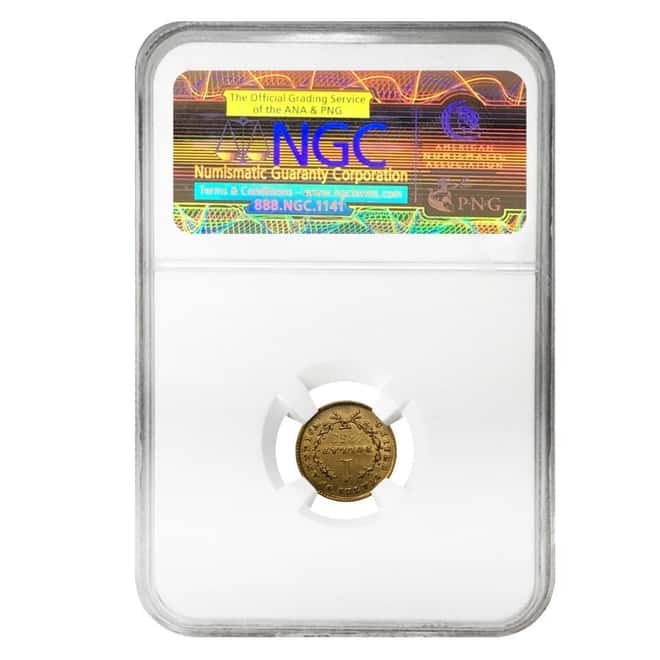 1853 $1 Liberty Head Gold Coin NGC AU Details