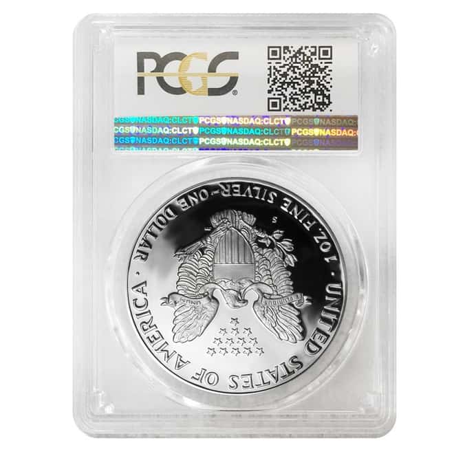 1987-S 1 oz Proof Silver American Eagle PCGS PF 70 DCAM