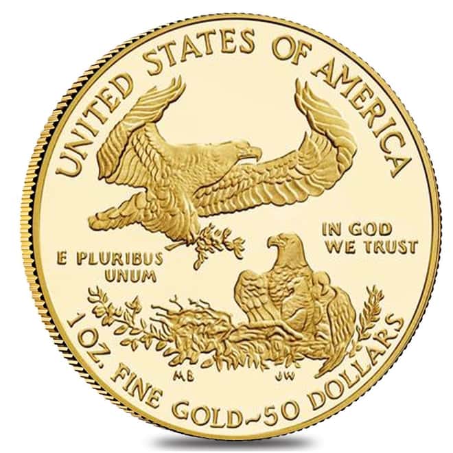2018-W 1 oz $50 Proof Gold American Eagle (w/Box & COA)