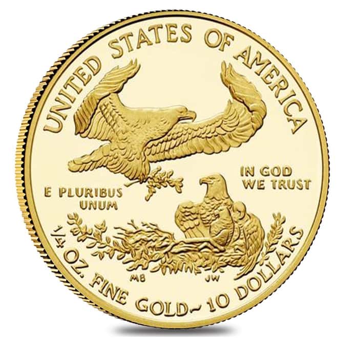 2018-W 1/4 oz $10 Proof Gold American Eagle (w/Box & COA)