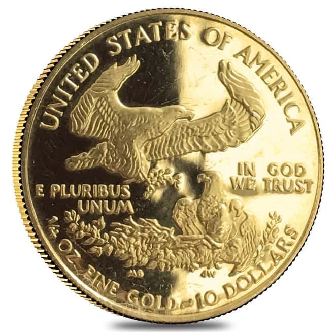 1/4 oz Proof Gold American Eagle Scruffy (Random Year)