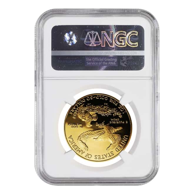 1987 W 1 oz $50 Gold American Eagle NGC PF 65 Ultra Cameo