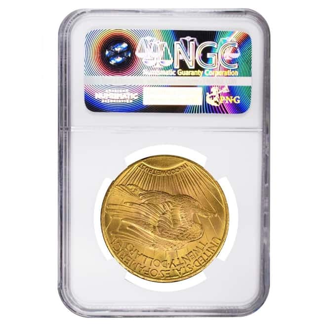 1928 $20 Gold Saint Gaudens Double Eagle Coin NGC MS 64
