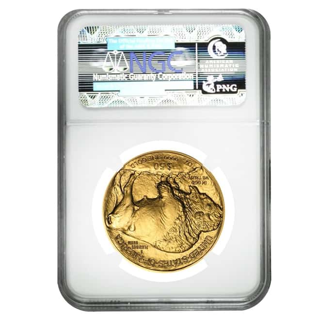 2013 1 oz $50 Gold American Buffalo NGC MS 70 Early Releases