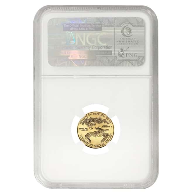 2014 W 1/10 oz $5 Proof Gold American Eagle NGC PF 70 UCAM First Releases