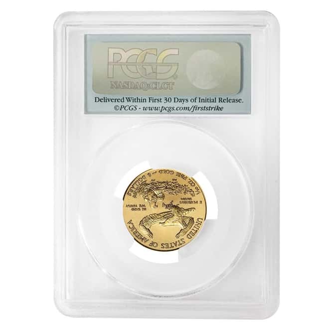 2015 1/4 oz $10 Gold American Eagle PCGS MS 70 First Strike