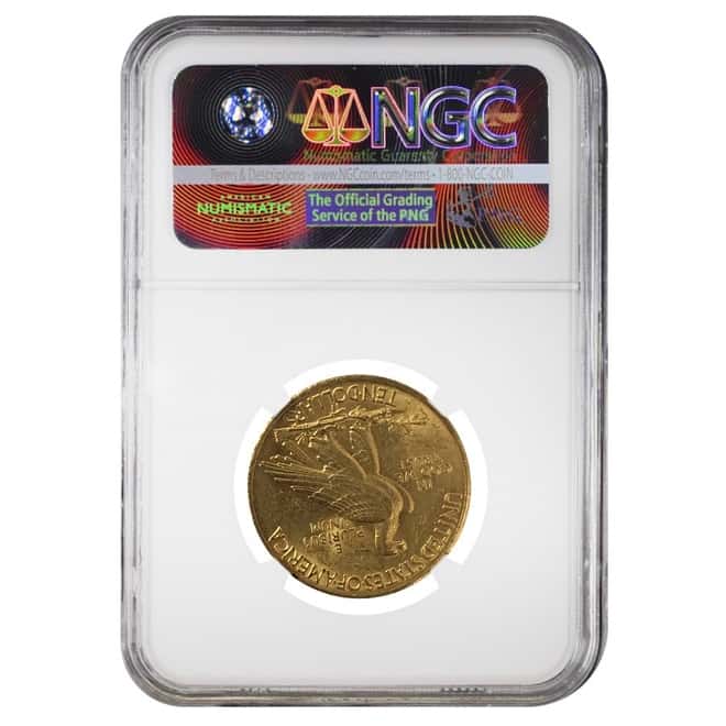 1908 $10 Indian Head Gold Eagle Motto NGC MS 62