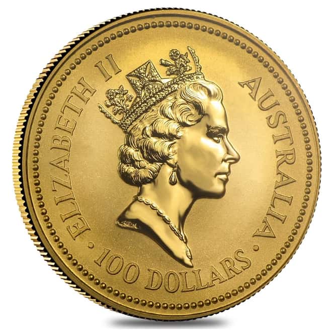 1993 1 oz Australian Gold Nugget Perth Mint Coin .9999 Fine BU