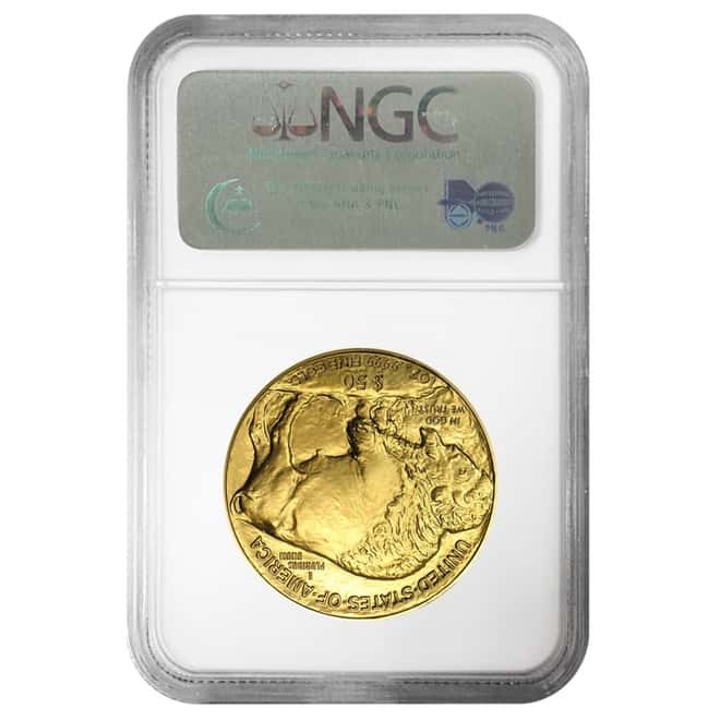 2008 1 oz $50 Gold American Buffalo NGC MS 70 Early Releases