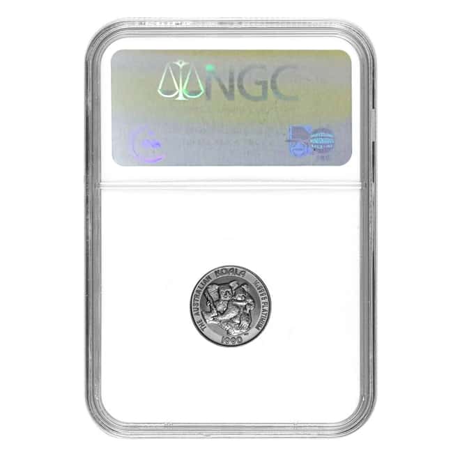 1990 1/10 oz $15 Platinum Australian Koala NGC MS 67