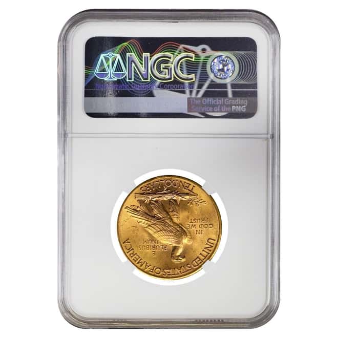 1926 $10 Indian Head Gold Eagle Coin NGC MS 63