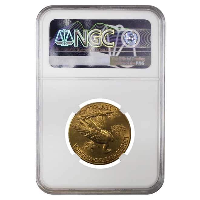 1914 D $10 Indian Head Gold Eagle Coin NGC MS 61