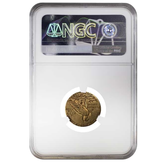 1927 $2.5 Indian Head Gold Quarter Eagle Coin NGC AU 58