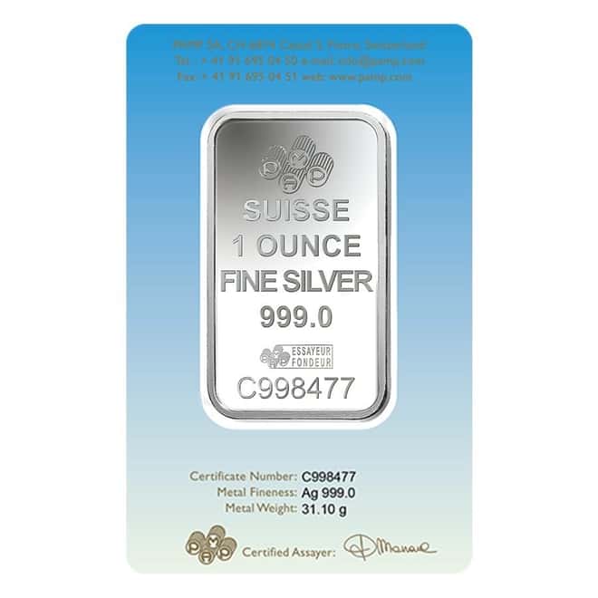 1 oz PAMP Suisse Silver Bar - Ka 'Bah Mecca (in Assay) .999 Fine
