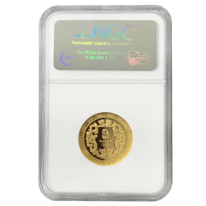 2008 1/3 oz Chinese Beijing Olympics Equestrian Proof Gold Coin NGC PF 70 UCAM
