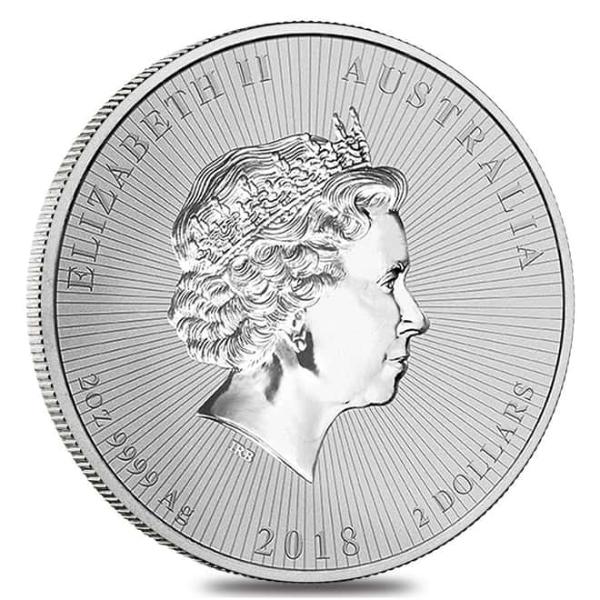 2018 2 oz Silver Australian Piedfort Koala Perth Mint .9999 Fine BU Next Generation Series