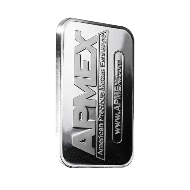 1 oz APMEX Silver Bar .999 Fine