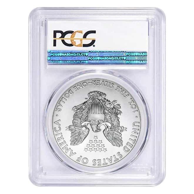 2018-W 1 oz Burnished Silver American Eagle PCGS SP 70 First Strike (WP Label)
