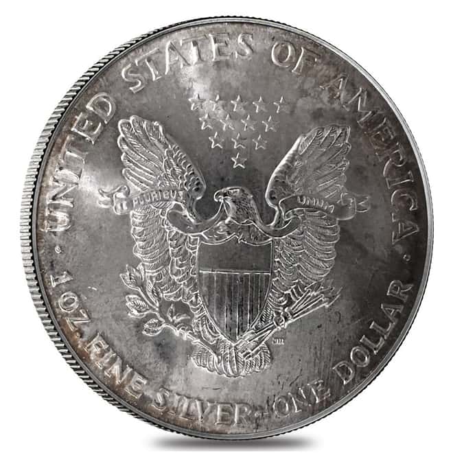 1997 1 oz Silver American Eagle Abrasions
