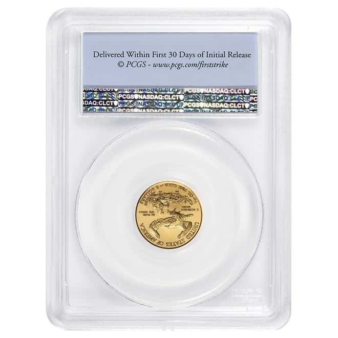 1/10 oz $5 Gold American Eagle PCGS MS 69 (Random Year)