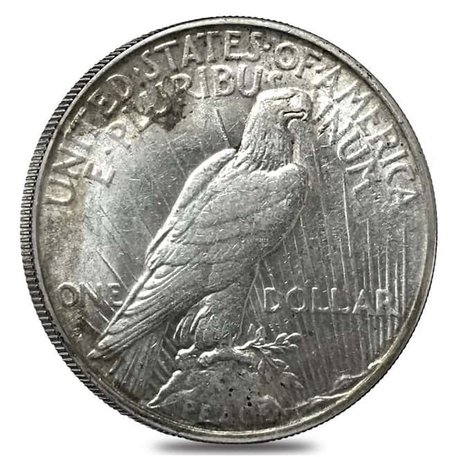 1927 S Silver Peace Dollar AU