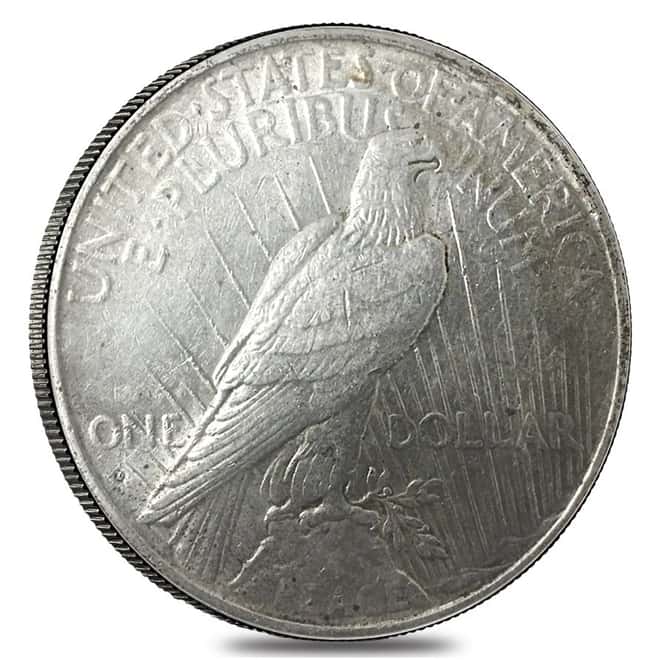 1934 D Silver Peace Dollar XF