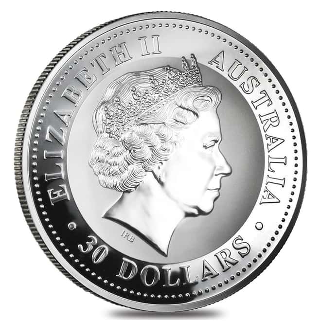1999 1 Kilo Silver Lunar Year of The Rabbit BU Australian Perth Mint In Cap