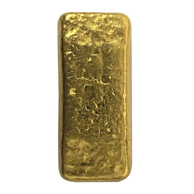 1.01 oz Chinese Vintage Gold Biscuit Bar .999 Fine