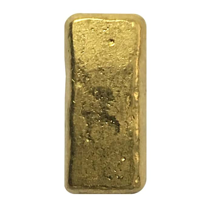 1.02 oz Chinese Vintage Gold Biscuit Bar .999 Fine
