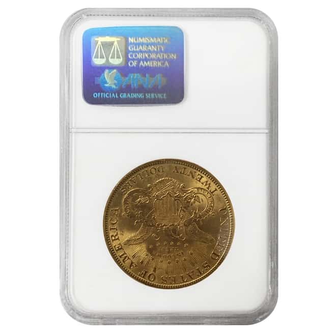 1898 S $20 Liberty Head Gold Double Eagle Coin NGC MS 63