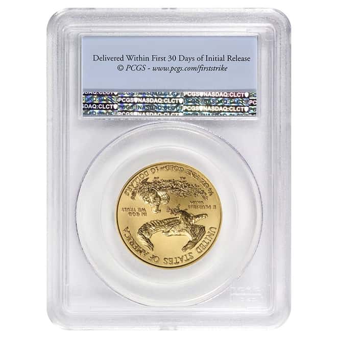 1/4 oz $10 Gold American Eagle PCGS MS 69 (Random Year)
