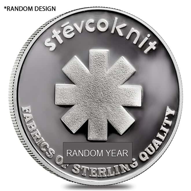 1 oz Engelhard Stevcoknit Silver Round .999 Fine (Random Design)