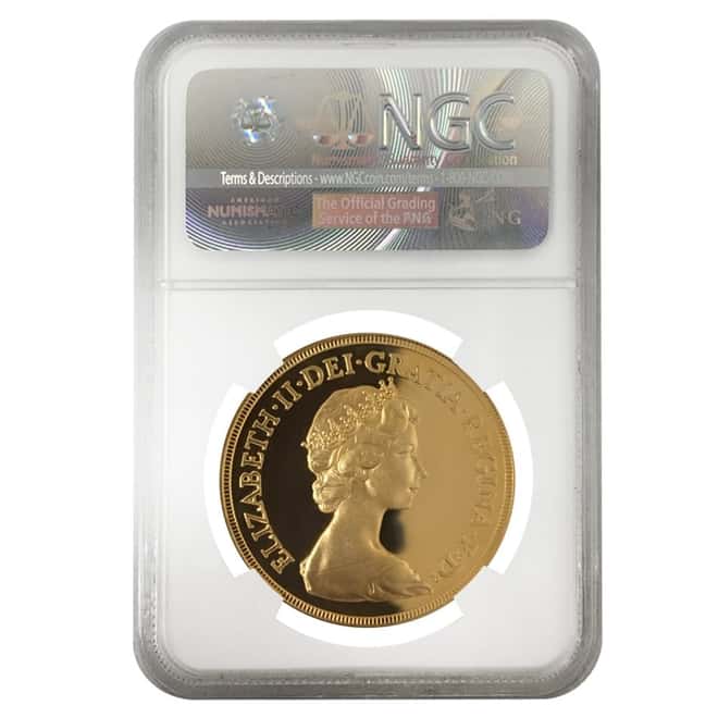 1984 Great Britain Proof Gold 5 Pound Sovereign NGC PF 68 UCAM 
