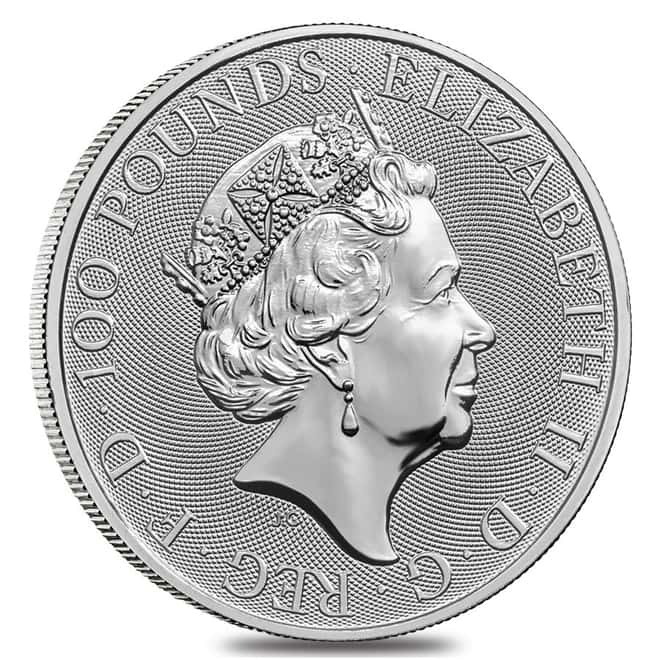 2018 Great Britain 1 oz Platinum Queen's Beast (Griffin) Coin .9995 Fine BU