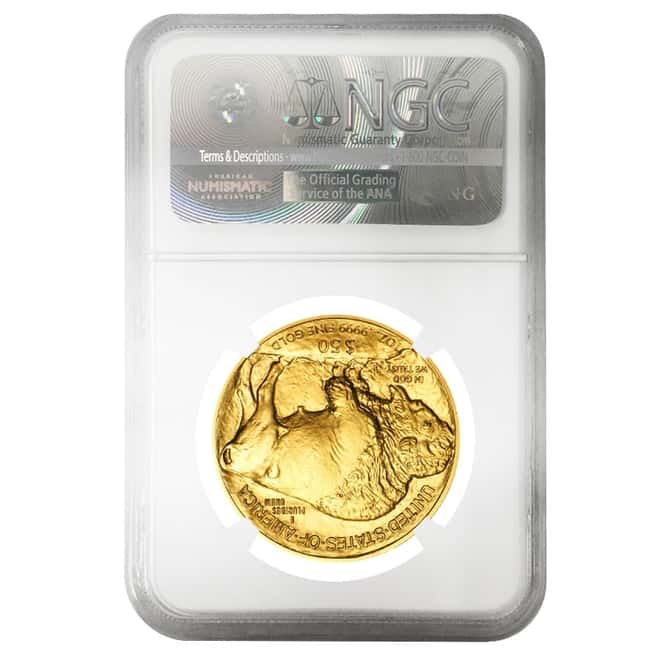 2015 1 oz $50 Gold American Buffalo NGC MS 70 Early Releases