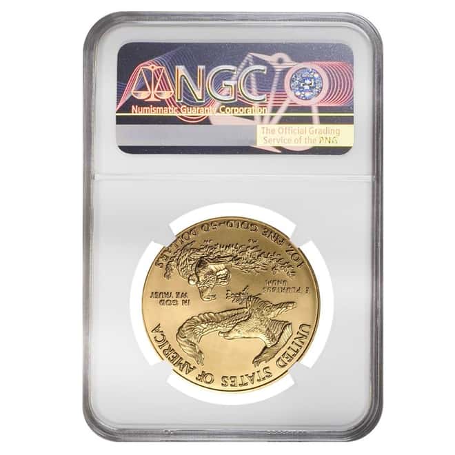 1999 1 oz $50 Gold American Eagle NGC MS 69 Mint Error
