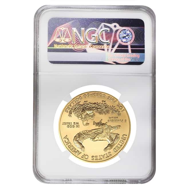 2013 1 oz $50 Gold American Eagle NGC MS 69