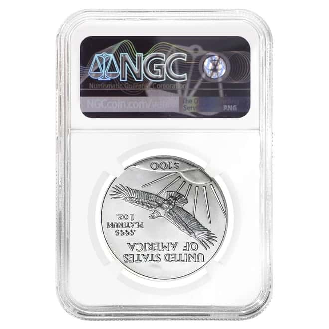 2019 1 oz Platinum American Eagle NGC MS 70 First Day of Issue
