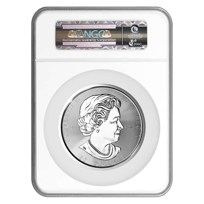 2019 10 oz Canadian Magnificent Silver Maple Leaf NGC MS 69 First Day of Issue