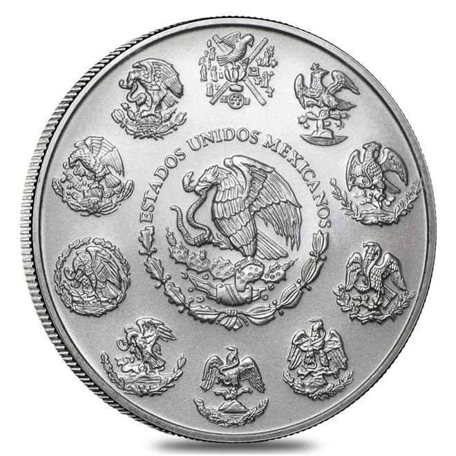 5 oz Mexican Silver Libertad Coin .999 Fine BU (Random Year)