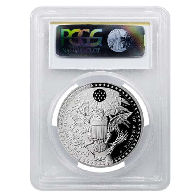 1 oz Silver France Washington's Diplomatic Medal .950 Fine PCGS Gem Proof DCAM (w/Box)