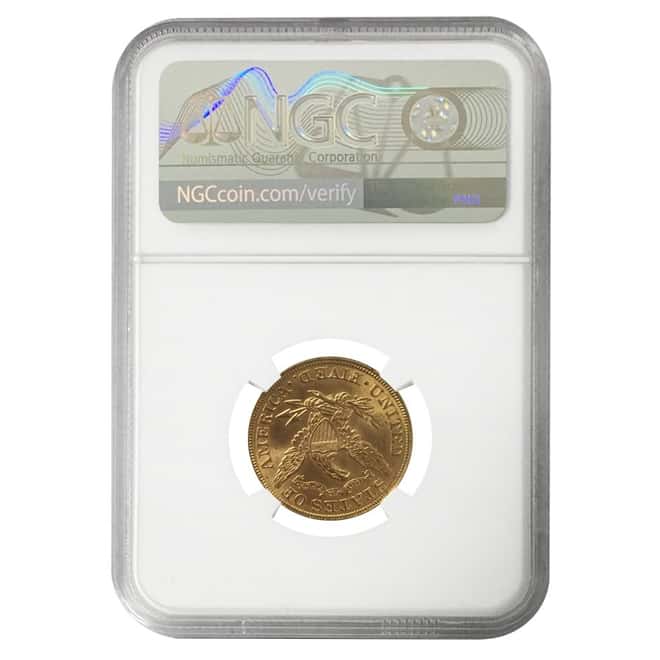 1893 $5 Liberty Head Half Eagle Gold Coin NGC MS 64+ 