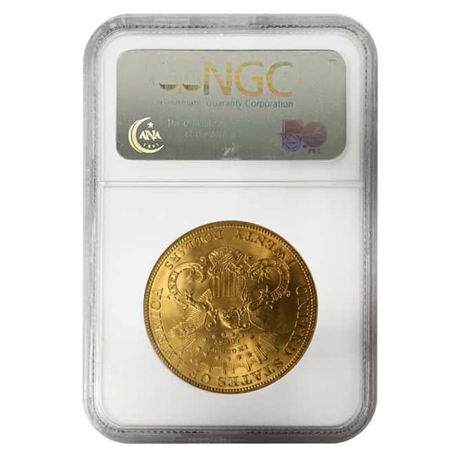 1904 $20 Liberty Head Double Eagle Gold Coin NGC MS 64 CAC
